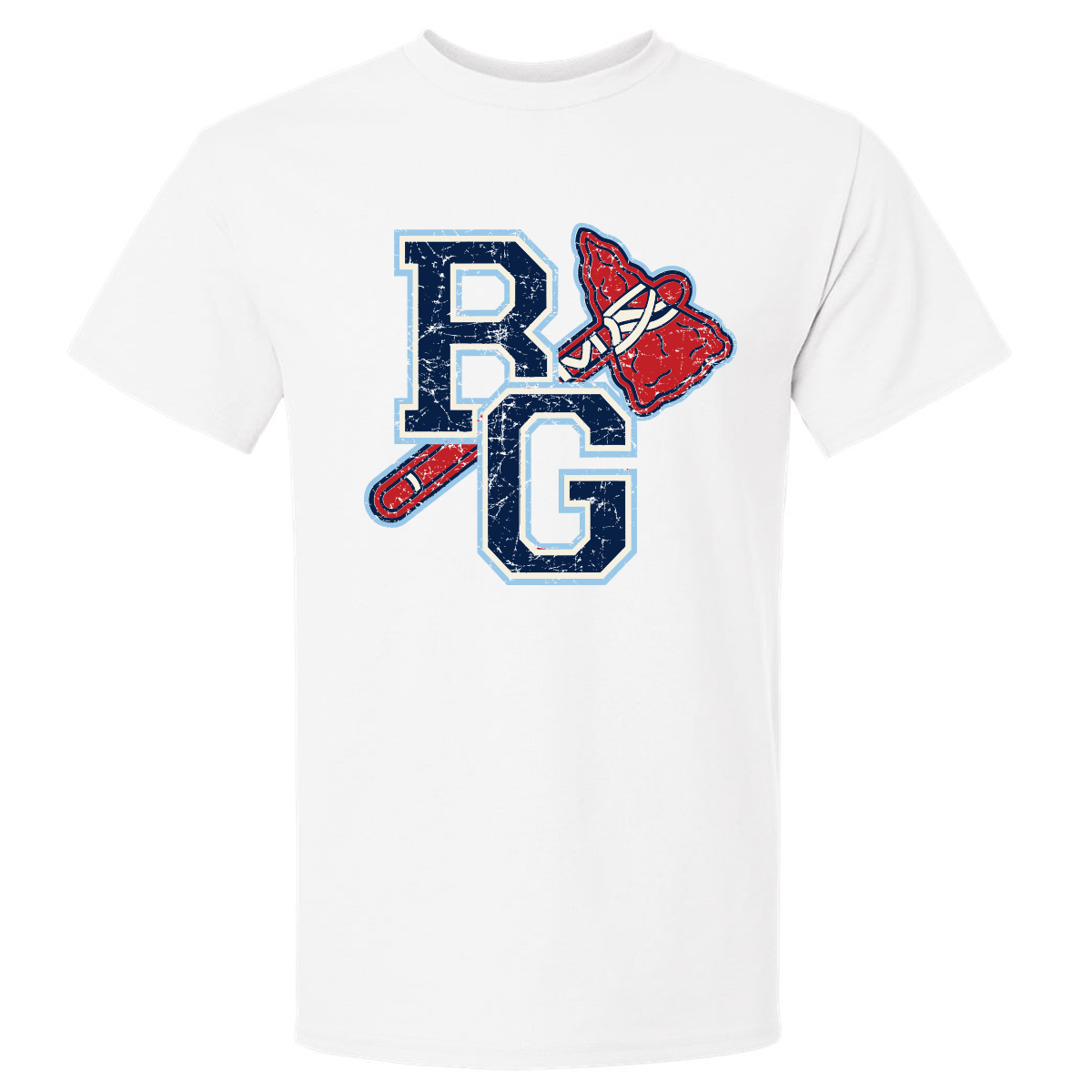 BG Braves Vintage Tomahawk Unisex DryBlend Tee