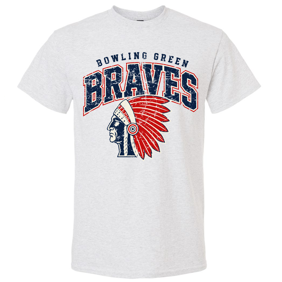 BG Braves Vintage Chief Unisex DryBlend Tee