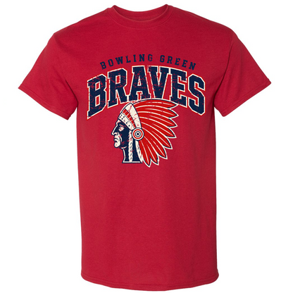 BG Braves Vintage Chief Unisex DryBlend Tee