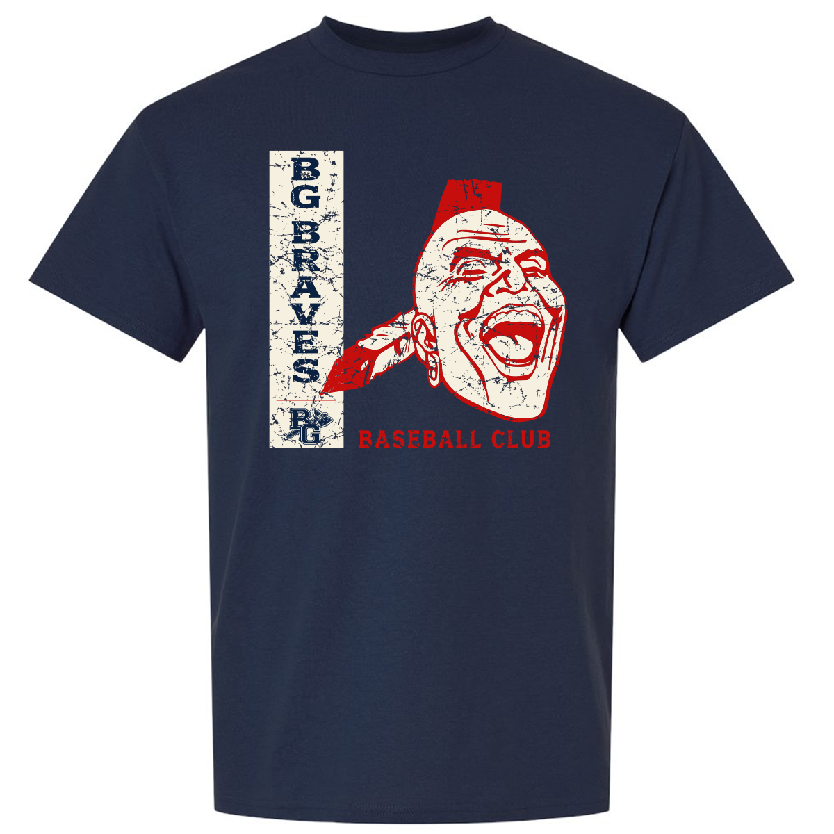 BG Braves Baseball Club Unisex DryBlend Tee