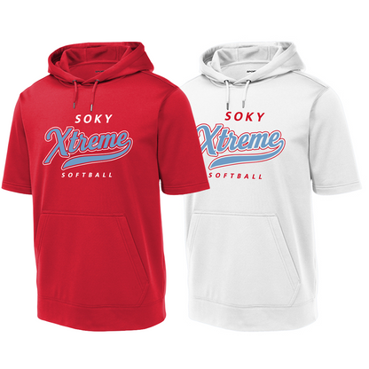 Short Sleeve Hooded Pullover